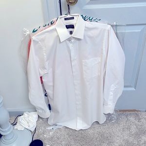 White long sleeve button down shirt 14 1/2.32/33.
